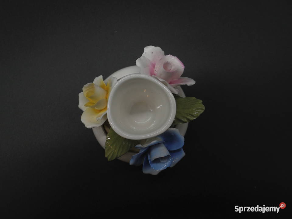 Świecznik wytwórni Radnor Bone China Porcelana i szkło Raszków