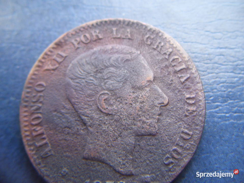 Stare monety 10 centym 1878 Hiszpania 2 Lesko sprzedam