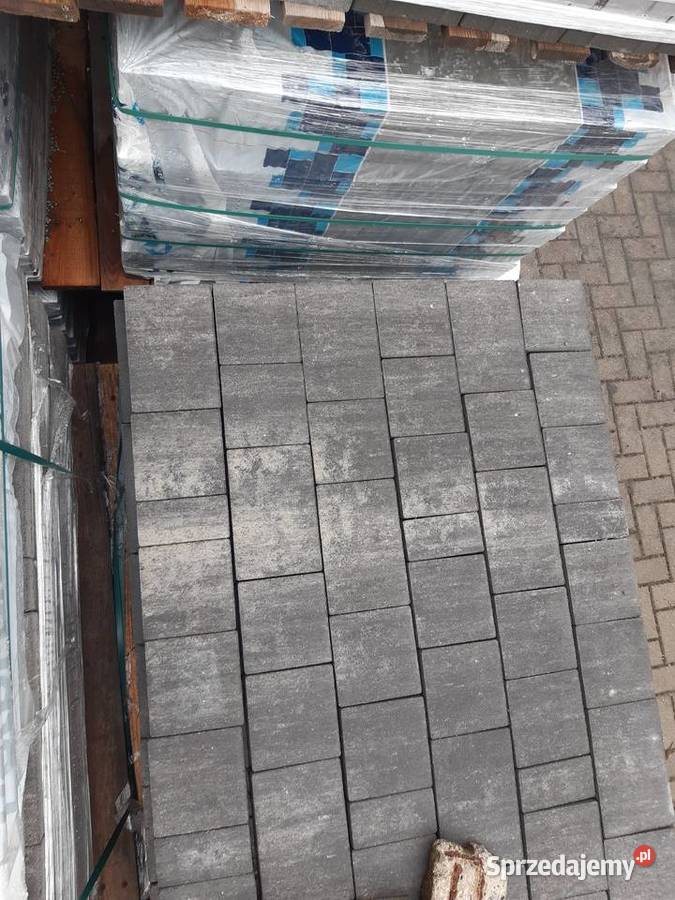 Kostka brukowa 4 Napoli szara Polbruk Łęczna