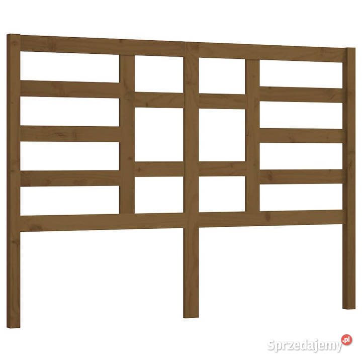 Wezgłowie łóżka brązowe 166x4x104 lite drewno Warszawa