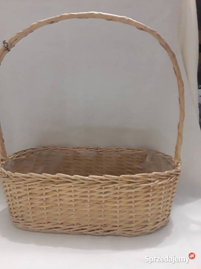 KOSZYK STOJACY OZDOBNY wiklina osłonka na kwiaty Zamość
