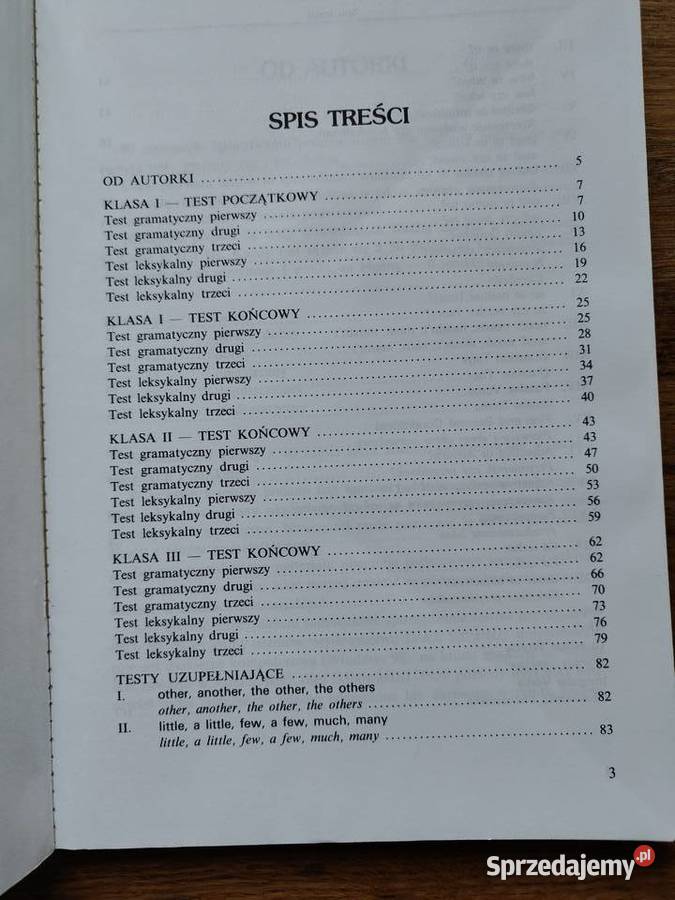 Testy Gimnazjum gramatyczne i leksykalne z j Kraków
