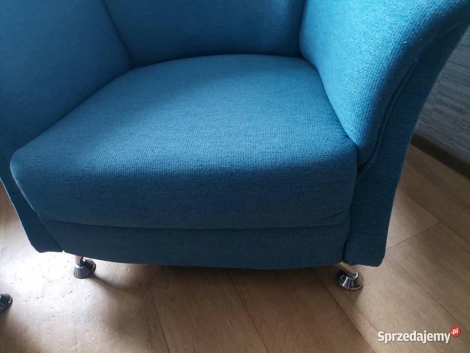 Fotele w super stanie koloru niebieskiego Tychy sprzedam