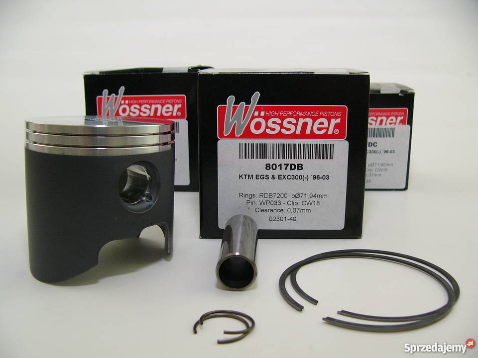 TŁOK komplet tłokowy WOSSNER 7194 mm selB EGS Części Zabrze