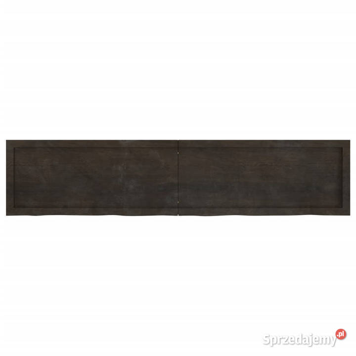 Półka ciemnobrązowa 180x40x26 wykończone drewno mazowieckie Warszawa
