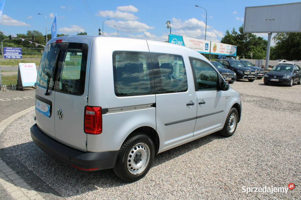 Volkswagen Caddy FVat drzwiprzesuwne LP srebrny Warszawa