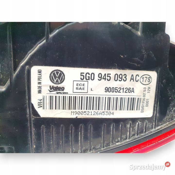 LAMPA LEWA VW Golf VII HTB tylna tylnia lewy tył Lampy tylne lubelskie Chełm