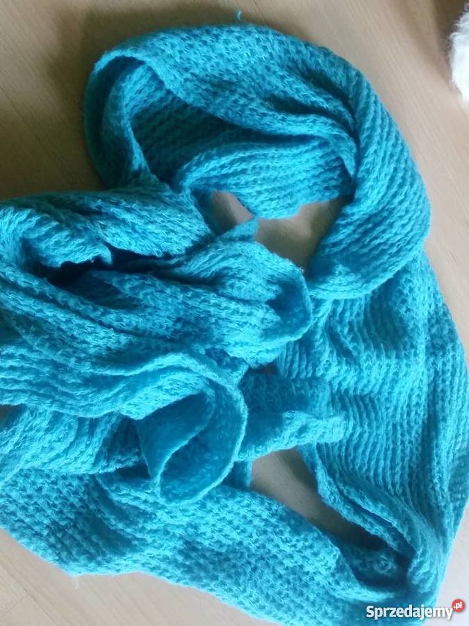 szal szalik etola długi szeroku turkus szal Uniseks Kielce