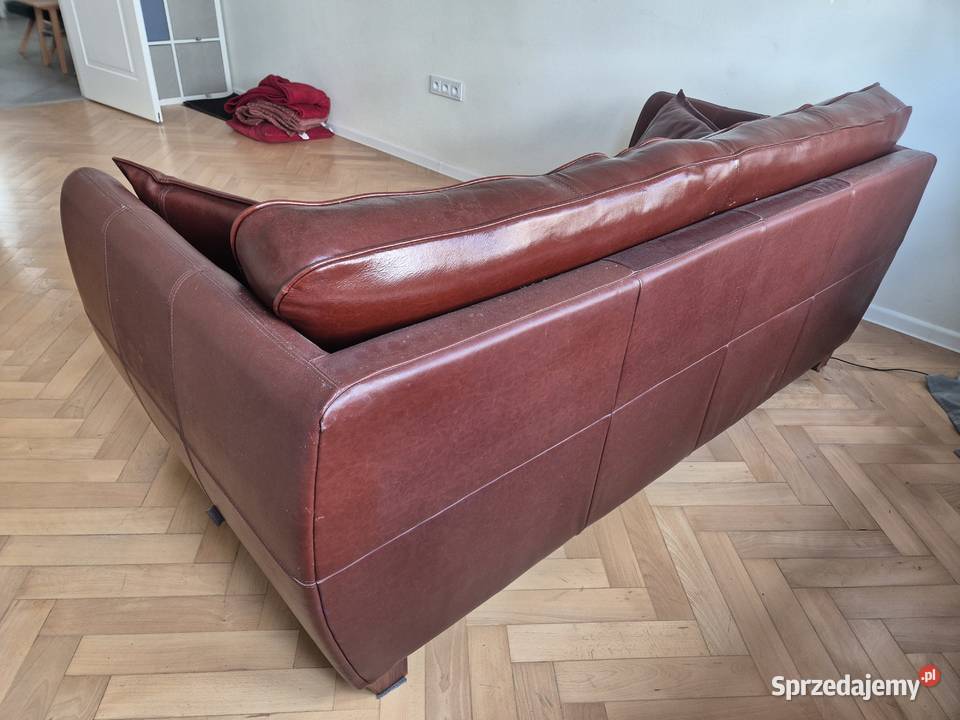 Elegancka sofa skórzana PREMIUM 205 Skóra 94cm Gdynia
