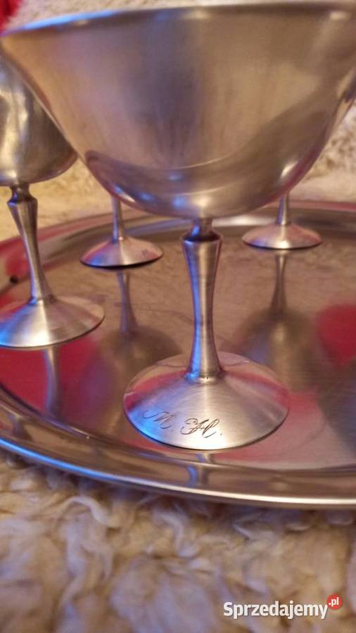 Kieliszkipucharki na tacy lata 4050 Warszawa