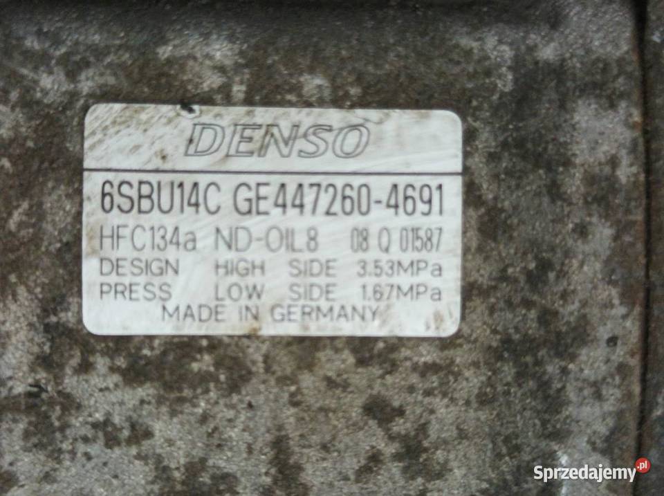 SPRĘŻARKA KLIMATYZACJI GE4472604691 16 16V THP Rok produkcji 2013