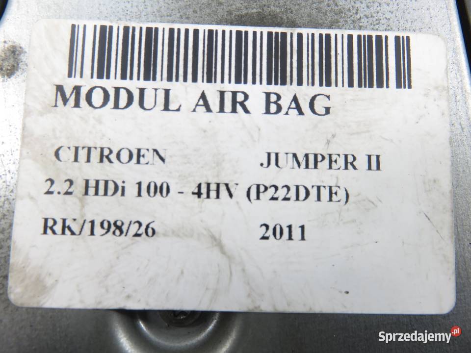 MODUŁ AIRBAG CITROEN JUMPER II 1367537080 osobowe