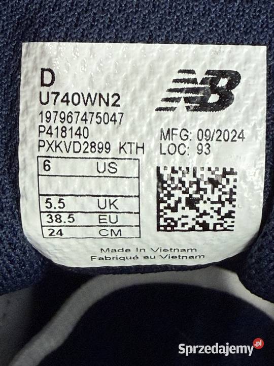 ButySneakersy Balance U740WN2 Warszawa sprzedam