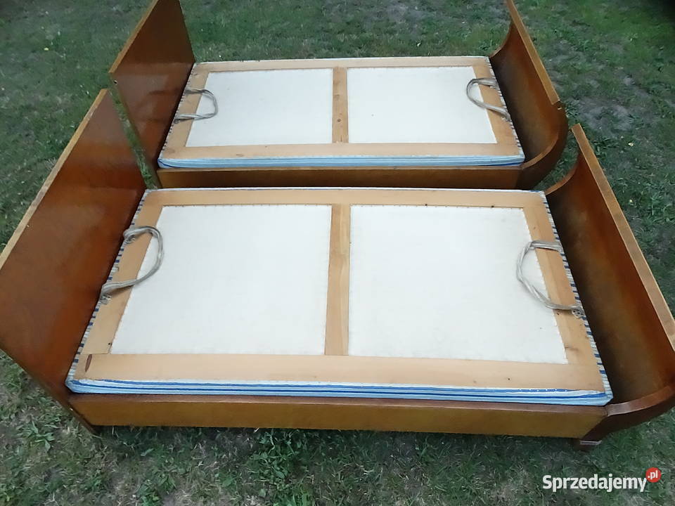 Stylowe Łóżko Małżeńskie Art Deco Retro 2w1 sprzedam