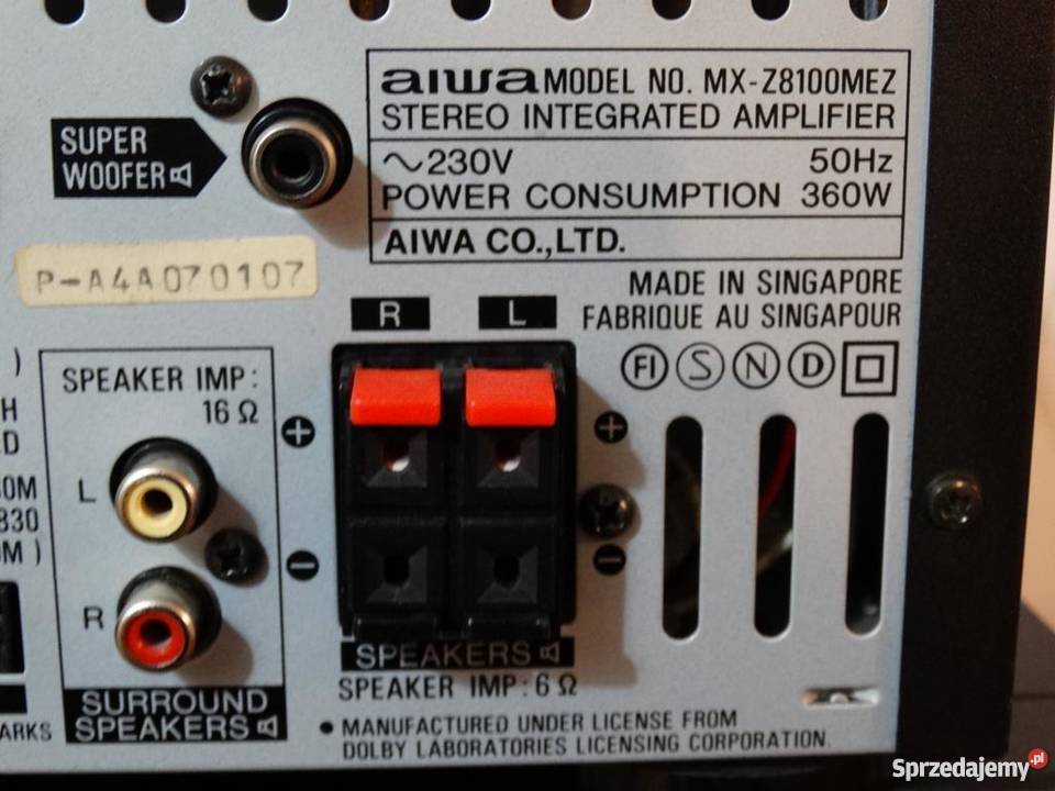 mocny wzmacniacz Aiwa 360 wat WYSYŁKA Jasło