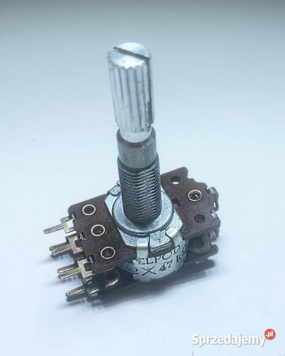 POTENCJOMETR STEREO 2x47kom TELPOD ORYGINAŁ DO Części i akcesoria Wieliczka