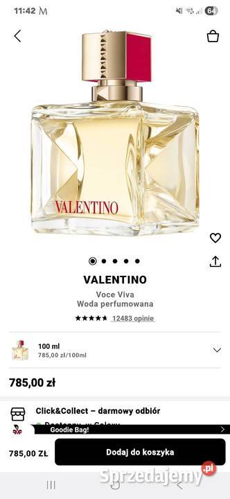 Perfumy Valentino nowe 100ml Szczecin