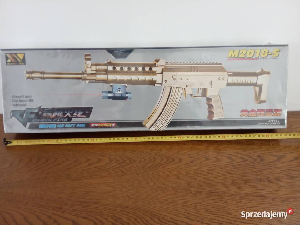 Karabin na kulki plastikowe z laserem 4 op kulek śląskie