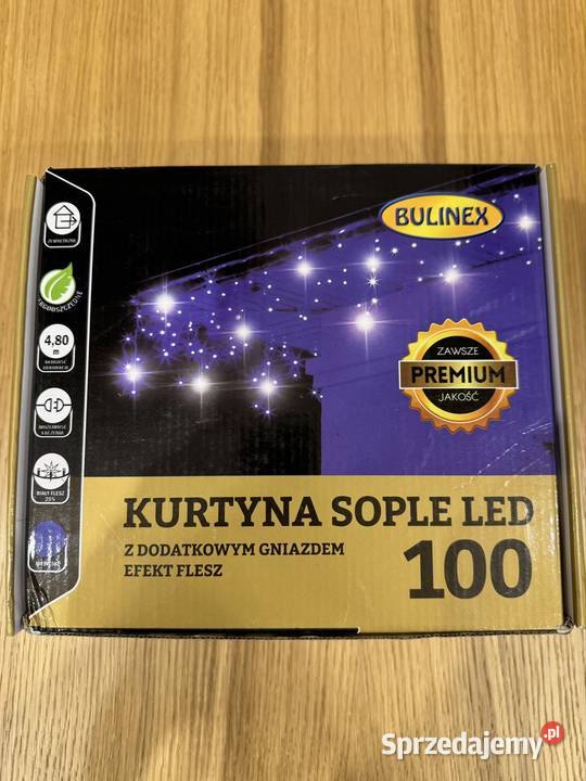 Kurtyna Niebieska Sople LED Bulinex Mielec