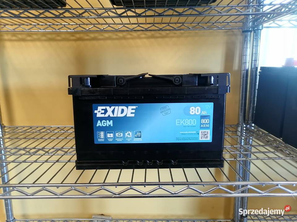 Akumulator 80Ah 800A Exide AGM startstop EK800 Akumulatory Układ elektryczny, zapłon Zamość