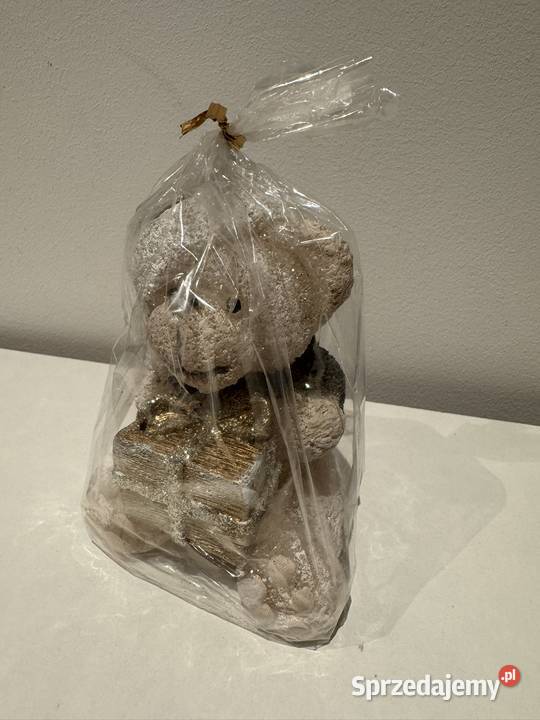 Świeczka zimowy miś nowa Świece