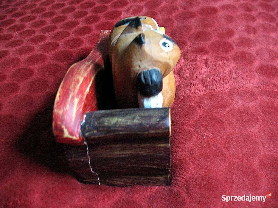 KOT Stara Figurka rzeźba 20 x 12 x 8 Indonezja Siedlce