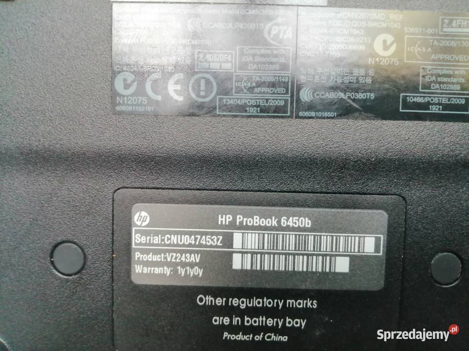 HP ProBook 6450b Zbita Matryca kujawsko-pomorskie