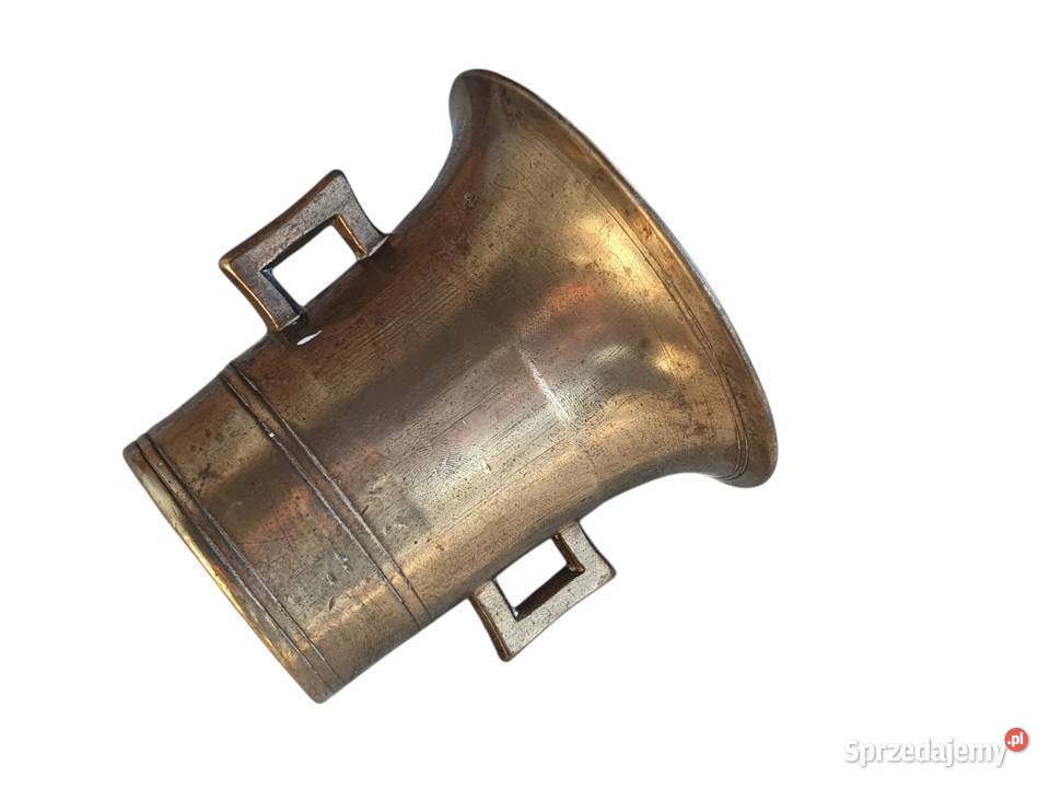 Stary mosiężny moździerz kuchenny sygnowany lata Pozostałe Cieszyn