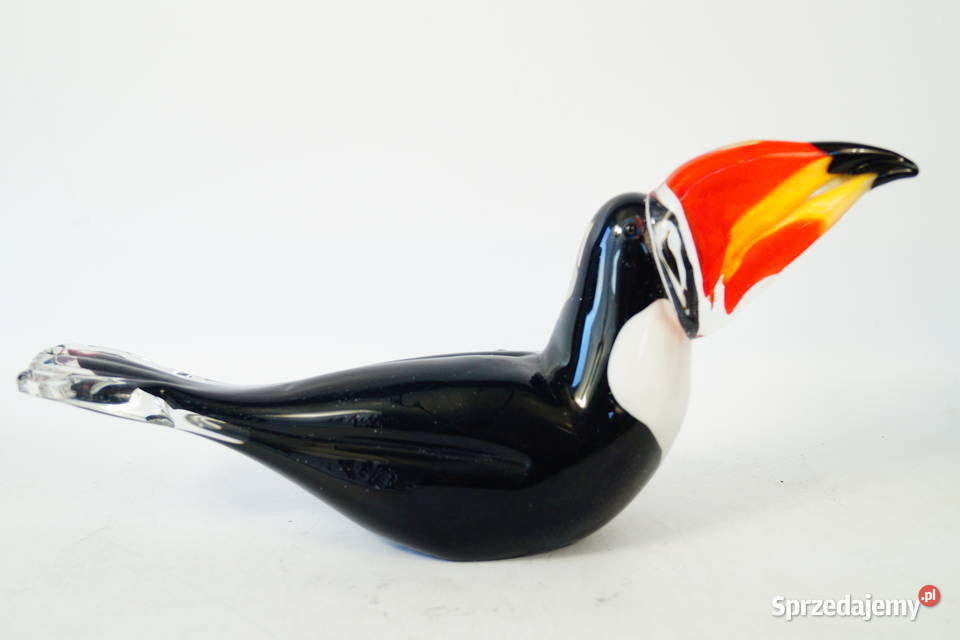 Figura szklana Murano style TUKAN Gizałki