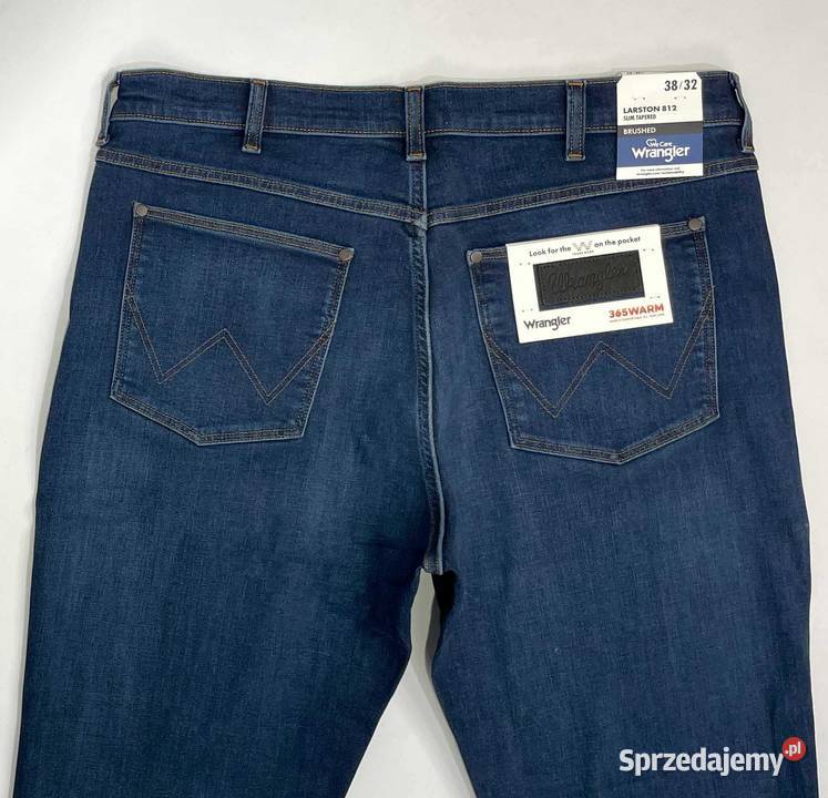Spodnie męskie jeansy Wrangler Larston 812 Green mazowieckie Warszawa