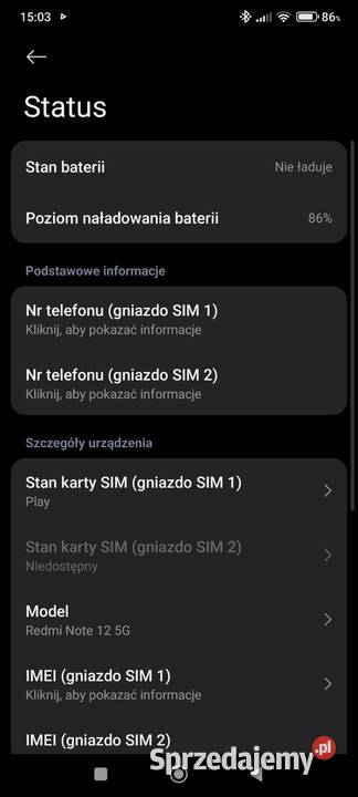 Sprzedam telefon Xiaomi Redmi Note 12 5G Częstochowa