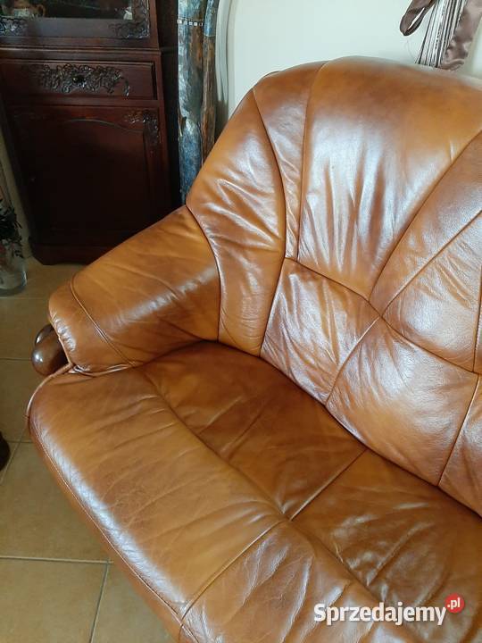 Wypoczynek skórzany komplet 321 Dominów