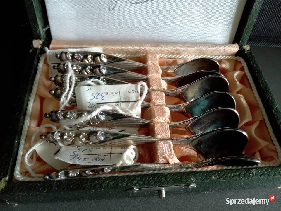 Posrebrzane łyżeczki Resovia świętokrzyskie Busko-Zdrój