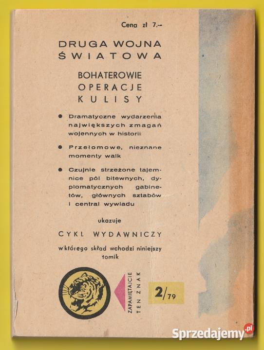 ŻÓŁTY TYGRYS BERLIN NA KURSIE BOJOWYM 1979 Rok wydania 1979 Łódź sprzedam