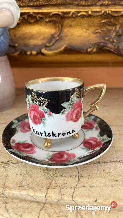 Filiżanka do espresso Z różami Na 3 złotym Gdańsk sprzedam