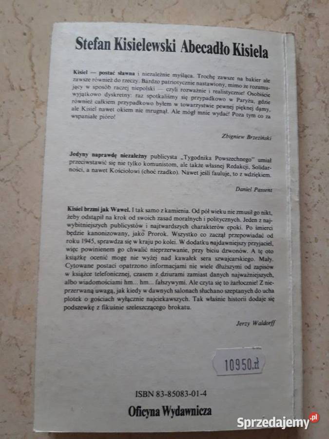 Abecadło Kisiela Stefan Kisielewski 1990 Antykwariat Bielsko-Biała sprzedam