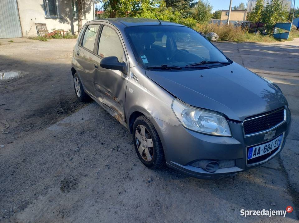 Chevrolet Aveo 12 B Gaz 2009r Części Aveo Samochody osobowe Elbląg sprzedam