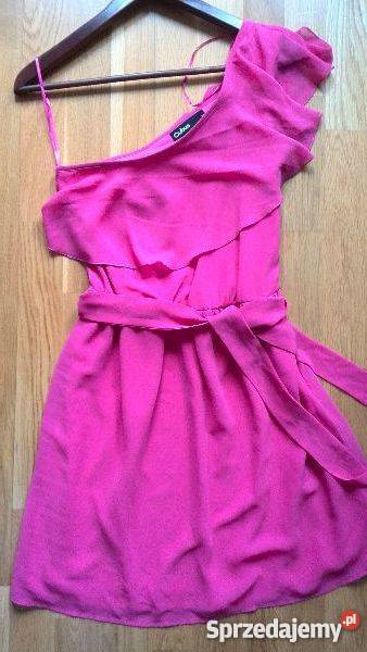 Sukienka różowa cubus falbana nowa