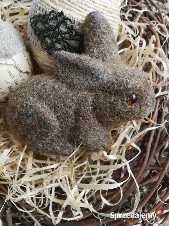 Dwa jajka handmade Wielkanoc i zajączek śląskie Siemianowice Śląskie