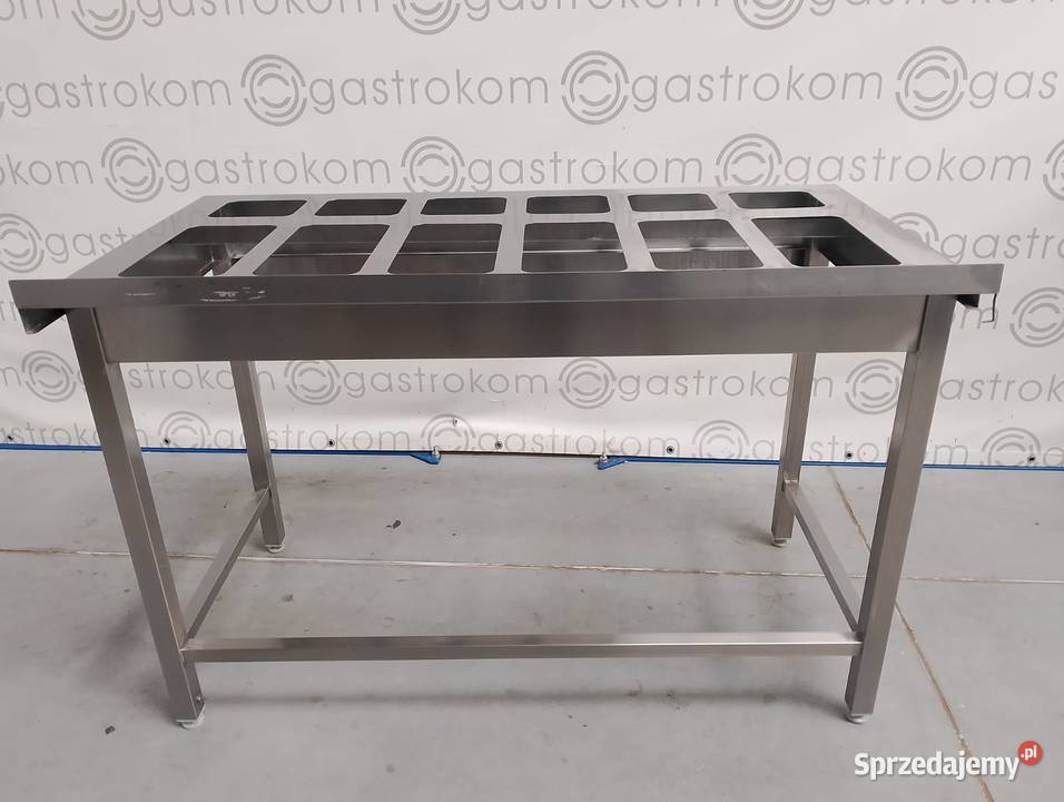 Stół z otworami na pojemniki GN 18x16 6x13 6x16