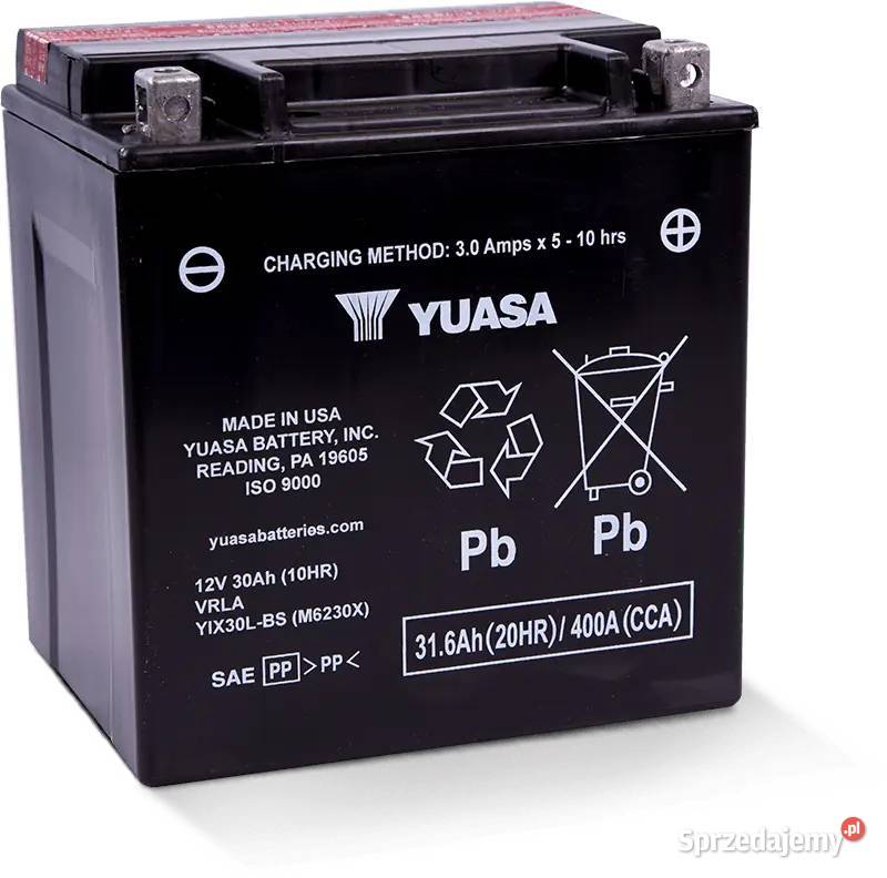 Akumulator motocyklowy 316Ah 400A YUASA YIX30LBS Poznań