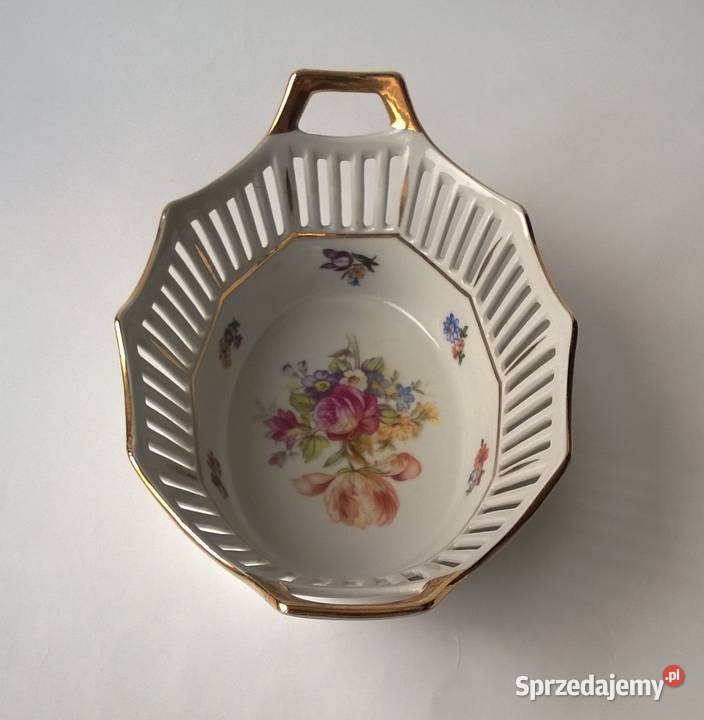 Porcelanowy Koszyk Niemcy GDR Porcelana Radom