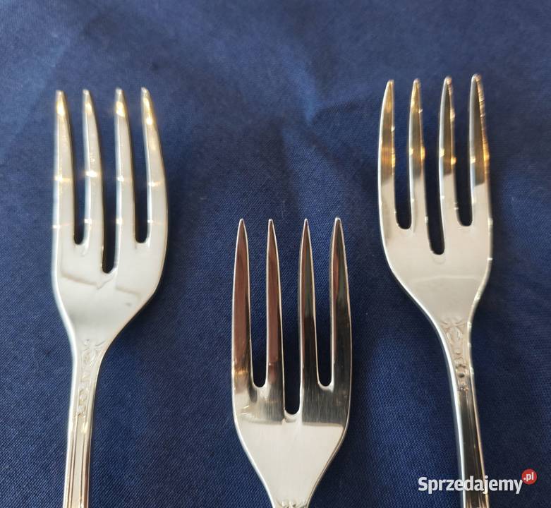 Platerowane widelce do ryb Hefra 6 sztuk Pozostałe Szczecin