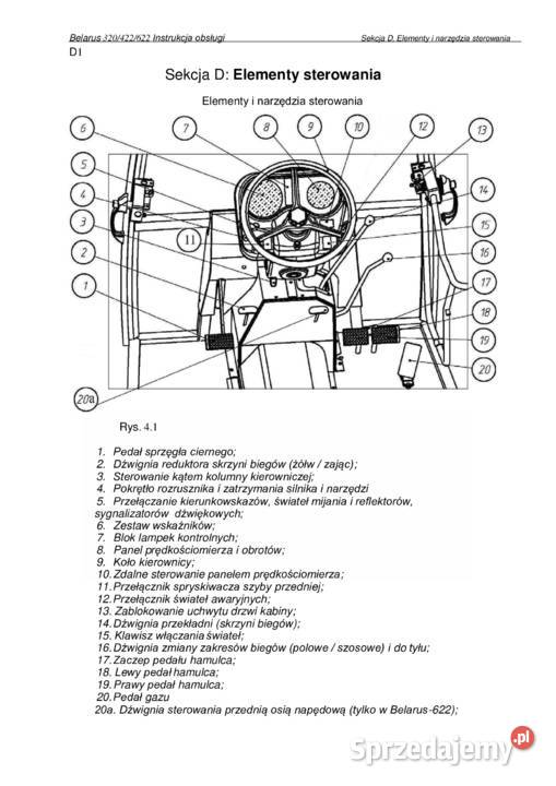 Instrukcja obsługi Belarus MTZ 320 422 623 Stalowa Wola