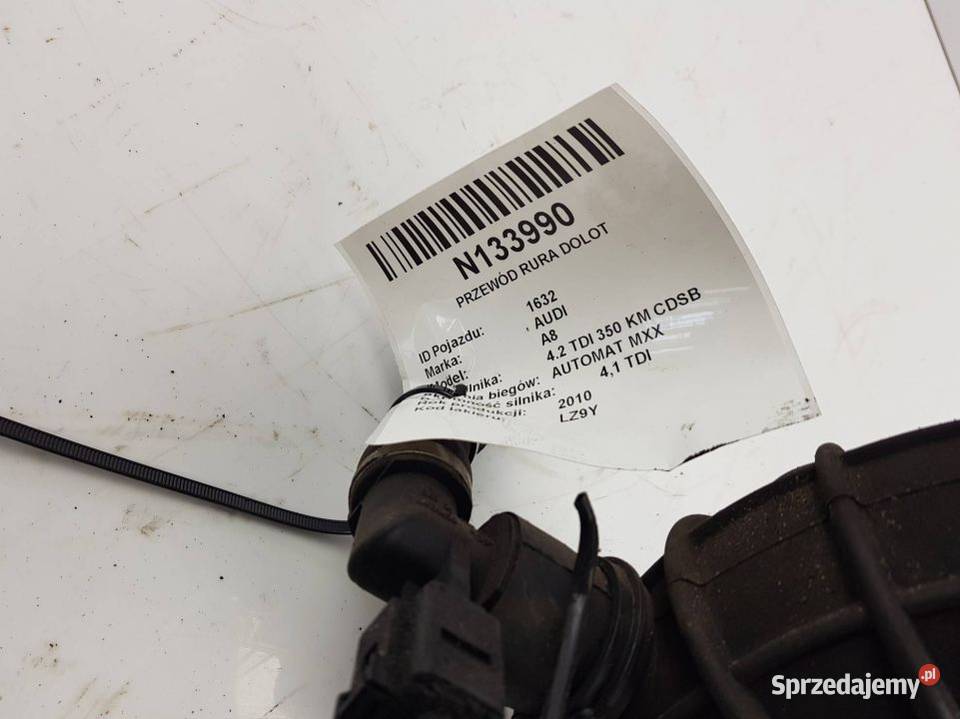 PRZEWÓD RURA DOLOT 4H0129572 A8 D4 42 TDI Lipno sprzedam
