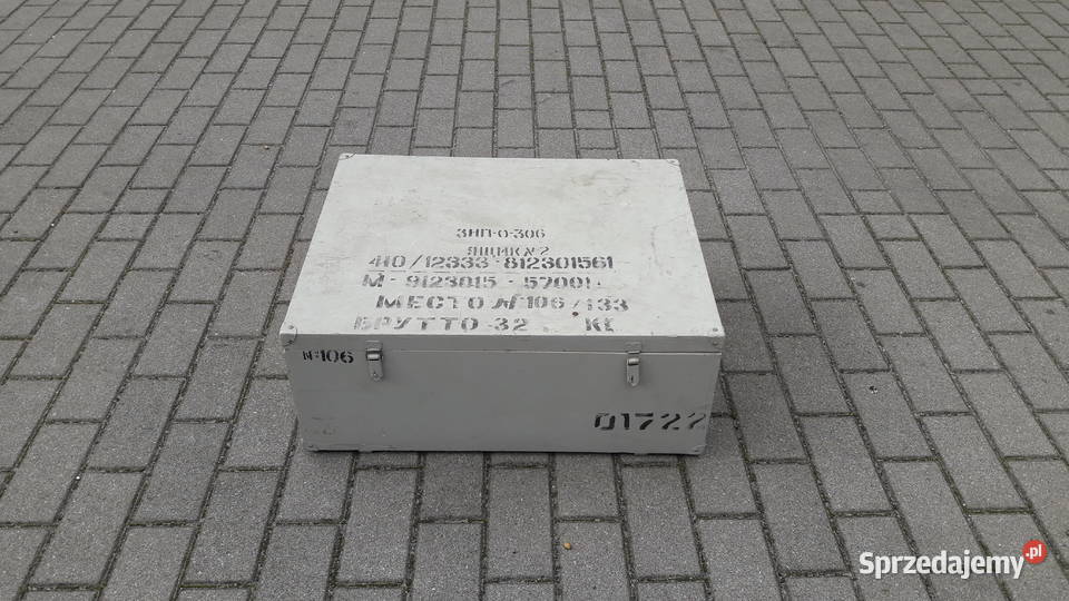 Skrzynka skrzynia wojskowa drewniana Vintage Gdynia sprzedam