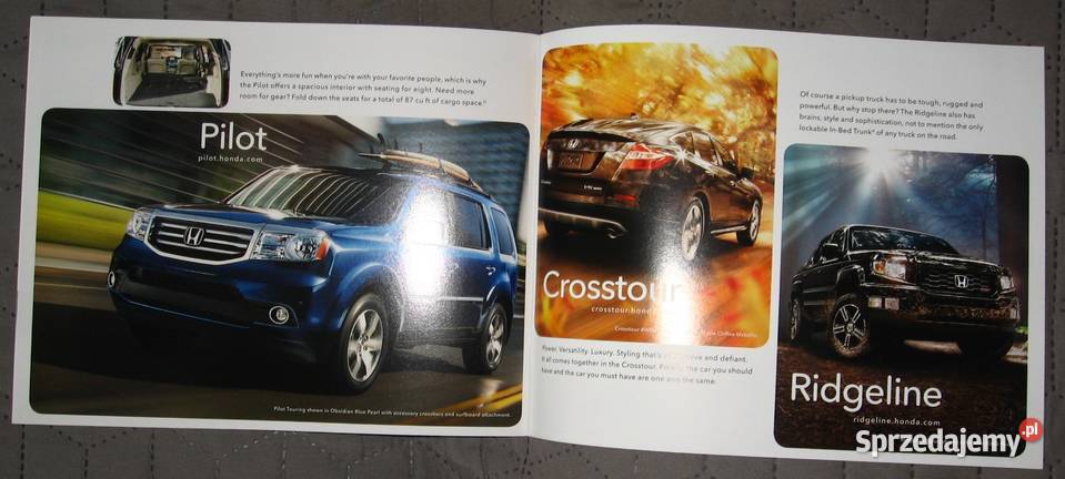 Honda 2014 prospekt katalog Kępice sprzedam