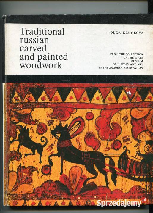 Traditional Russian carved and painted woodwork Szczecin