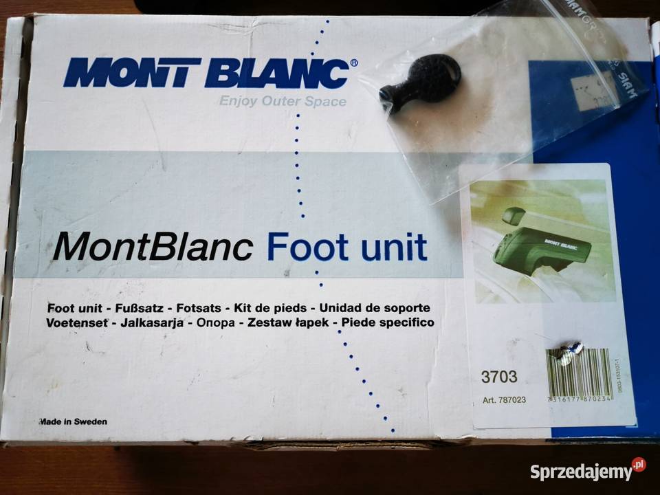 Mont Blanc 3703 stopy do bagażnika dachowego Akcesoria samochodowe Zielona Góra