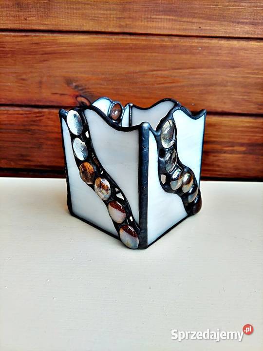 Lampion Spokój ducha biel witraż Piekary Śląskie